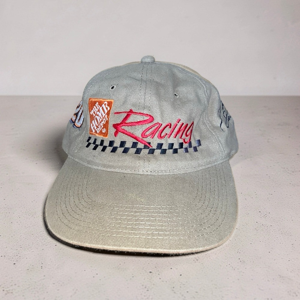 Vintage Home Depot Racing Tony Stewart #20 Embroidered Strapback Hat NASCAR